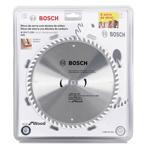 Serra Circular de widia 9.1/4x60 - 235MM Dentes Bosch-c3d2f0ad-f695-4892-a75f-20ca8a3f0b3b