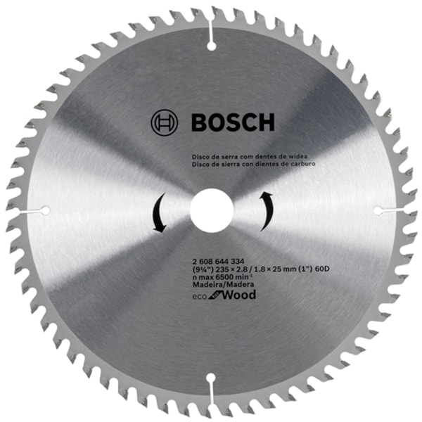 Serra Circular de widia 9.1/4x60 - 235MM Dentes Bosch-5d510aeb-054c-46b6-bd86-afc58c767e6f