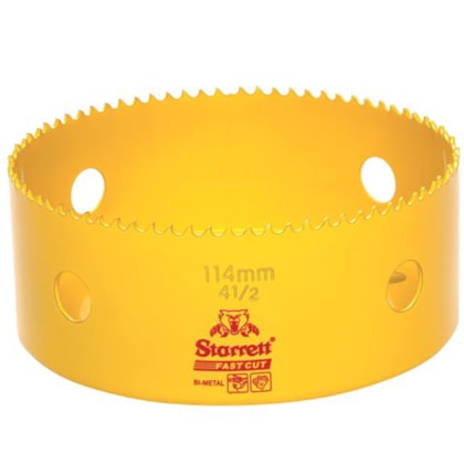 Serra Copo 114mm Bi-Metal Fast Cut Starrett-cfcc4aa2-1e98-4e23-a56d-5edcd8cffa69