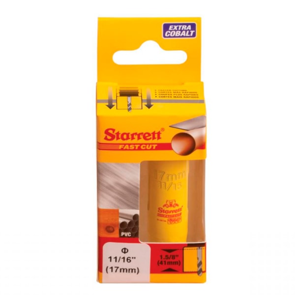 Serra Copo 17mm Aço Rápido Bimetal Starrett-f8752af5-9ddb-4a36-bde1-d5ecab9e0bdb