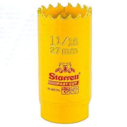 Serra Copo 27mm Aço Rápido Bimetal Starrett-653273cb-ba4b-49a0-85b7-f0e41eaa387a