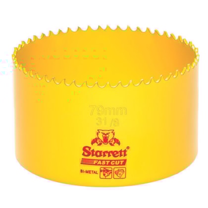 Serra Copo 79mm Bi-Metal Fast Cut Starrett-61dc68d6-e654-4a4b-a7bb-da72653075f3