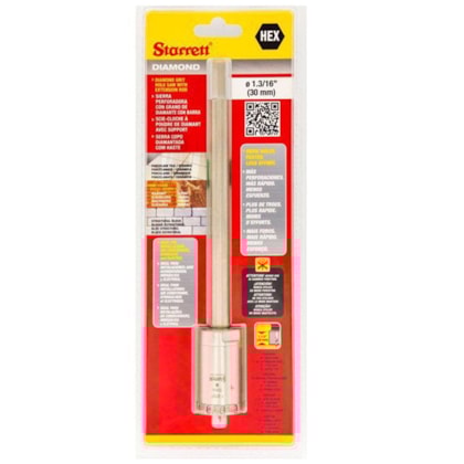 Serra Copo Diamantada 30mm c/ Haste Starrett-8db7c4ca-d7e8-4440-b6c7-46a9229b82f0