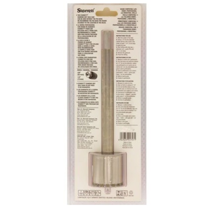 Serra Copo Diamantada 40mm c/ Haste Starrett-904510d7-ae56-4278-bb25-014543a22286