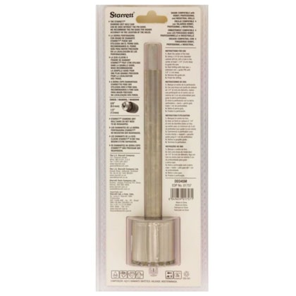 Serra Copo Diamantada 45mm c/ Haste Starrett-77820288-d82c-4d7c-ae40-de5384e839e1