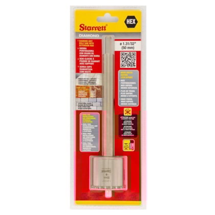 Serra Copo Diamantada 50mm c/ Haste Starrett-bf08333d-cd6a-44ff-941b-b1e88b6c37e4