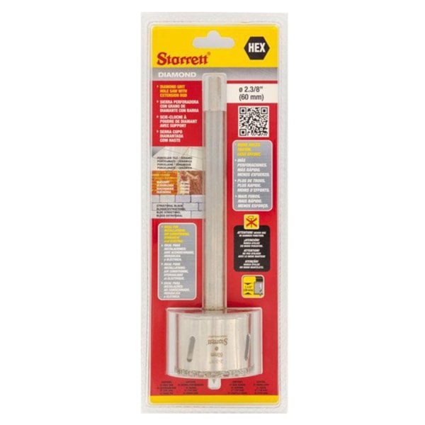 Serra Copo Diamantada 60mm c/ Haste Starrett-93a2f3fb-f643-4d61-a74a-0cd2baf5706f