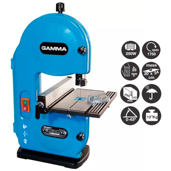 Serra de Fita Vertical 250w Gamma-0e686421-1dbc-447d-be68-08a1332ef481