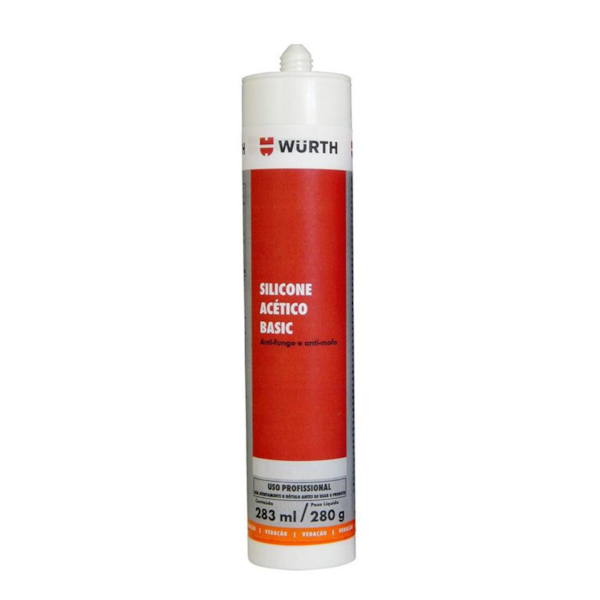 Silicone Acético Basic Bronze 280ml 892561306 Wurth W-Max-618688e8-4808-42d9-8493-c6c6b6c295c7