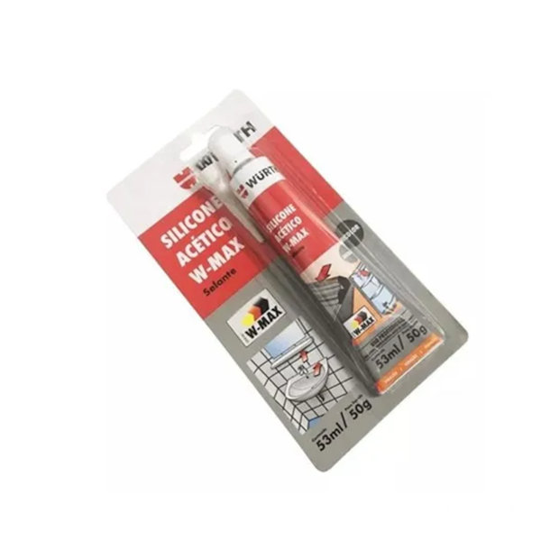 Silicone Acético Incolor 50g 5986318011 Wurth W-Max-21bcbdaa-032d-4d54-8cdd-0894328666a5