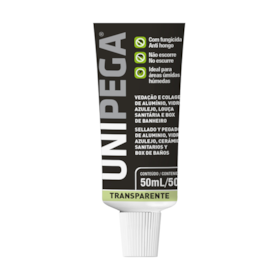 Silicone Acético Incolor 50ml Bisnaga EXP0509.0333 Unipega