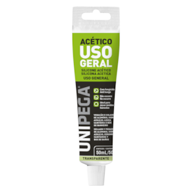 Silicone Acético Incolor 50ml Bisnaga EXP0509.0333 Unipega