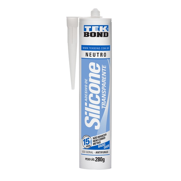 Silicone Neutro Incolor 280g Cartucho 22134002000 Tekbond-b2cefd40-a3b5-4133-b65e-02f6a9a5696d