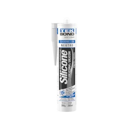 Silicone Neutro Preto 280G 69957326985 TEKBOND