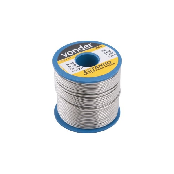 Solda Estanho 60x40 Fio 1,0mm (Cartela 500g) 7451604010 VONDER -d094662d-cdd9-488d-b953-2e60c98dd4cb