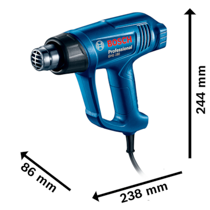 Soprador Térmico 1600w Profissional GHG 180 Bosch-69d96e5a-94c6-4312-9b8f-01216ba1af92