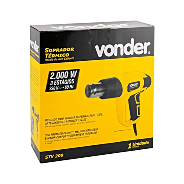 Soprador Térmico STV200 2000W 220V  6001020230 Vonder-813a22a4-6d17-4c2b-a985-c4d3f79065b9