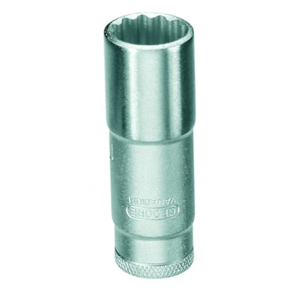 Soquete 17mm Estriado Longo Encaixe 3/8 D30L 014308 Gedore