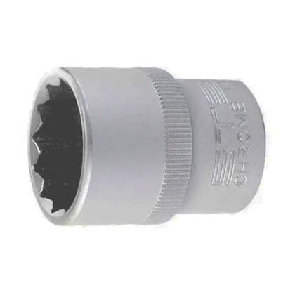 Soquete 19mm Estriado Encaixe 1/2