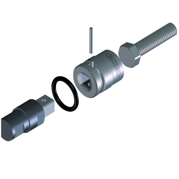 Soquete 20mm Sextavado Longo Impacto 1