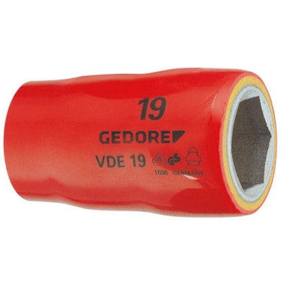 Soquete 22mm Sextavado 1/2” VDE Isolado 091773 Gedore