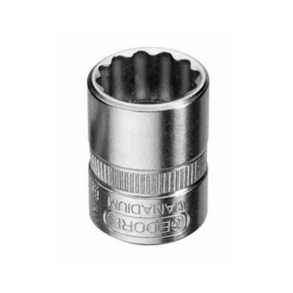 Soquete Estriado 9mm 1/4"pol. Encaixe D20 Original 013108 Gedore