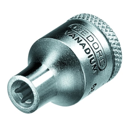 Soquete GTX E5 3/8 Perfil Hexalobular TX30 014600 Gedore