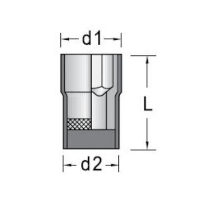Soquete Sextavado 1/2” 19-32 VDE isolado 091777 Gedore
