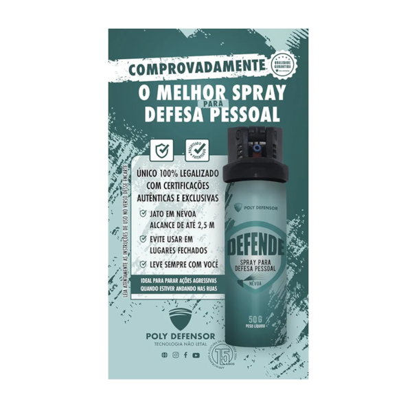 Spray Defende Névoa 50g Poly Defensor 940020 Nautika-78ca149c-d787-4632-b3a3-66677850046e
