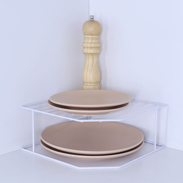 Suporte de Pratos Horizontal 2 Níveis Branco  990701 Bel Fix-0e976e8a-01b4-486b-9b4c-5b7d7154bef2