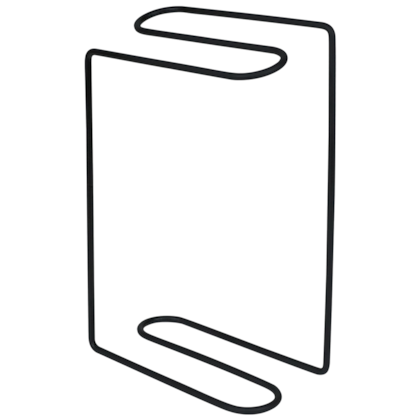 Suporte de Toalha Lavabo Curvy em Aço Carbono Preto 980307 Bel Fix -5e511b9a-4c88-4d37-84e6-c7801bd96ae4