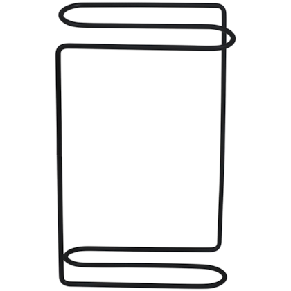 Suporte de Toalha Lavabo Curvy em Aço Carbono Preto 980307 Bel Fix -517861e2-b6be-4954-b04a-262e50e1af0f