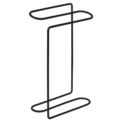 Suporte de Toalha Lavabo Curvy em Aço Carbono Preto 980307 Bel Fix -9b3b155b-7fc1-49ab-bd4c-20704f77d8be