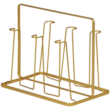 Suporte Escorredor de Copos Viena Bancada Dourado 991935 Bel Fix-da6034fe-61e0-41d2-9296-7703743705d3