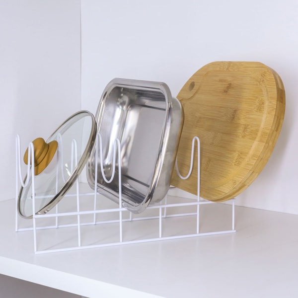 Suporte Organizador de Tampas Travessas Branco Em Aço 990201 Bel-65ae2638-80e1-4b89-b4c1-d310ad94c5a4