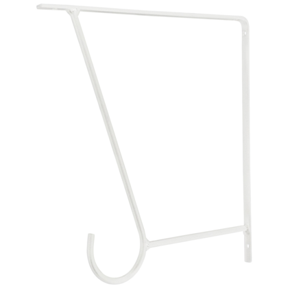 Suporte Organizador Para Prateleira Em Arame com Gancho Esmaltado 23cm Branco 812501 Bel Fix