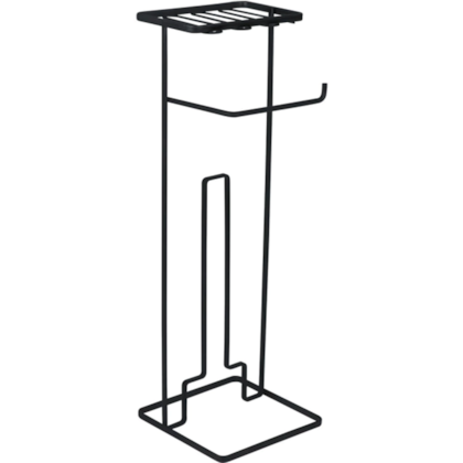 Suporte para Papel Higiênico com Porta Celular Viena Preto 980207 Bel Fix-2e3e485f-d2a0-4961-8d9c-1edf5881f7ff