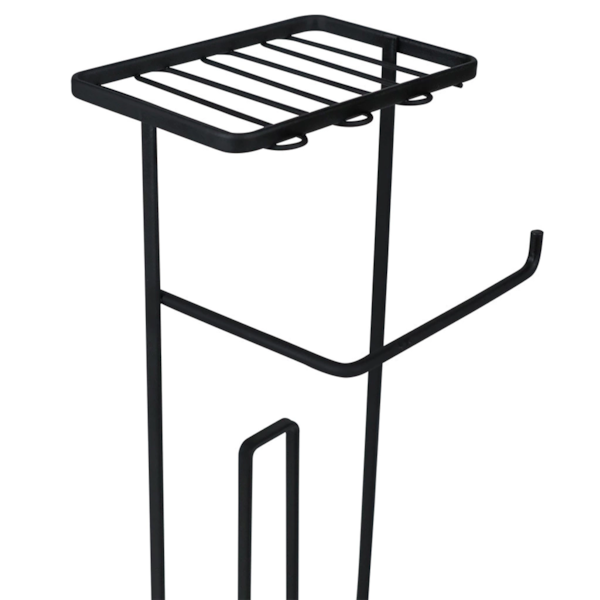 Suporte para Papel Higiênico com Porta Celular Viena Preto 980207 Bel Fix-02e5114e-10bc-4e91-a7c9-ab6578e84322