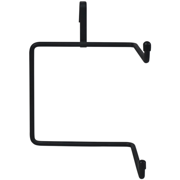 Suporte Para Papel Higiênico Horizontal Curvy em Aço Esmaltado Preto 980007 Bel Fix-b7a8be13-ab1e-40ac-9832-f62ded8ae067