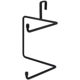 Suporte Para Papel Higiênico Horizontal Preto 980007 BelFix