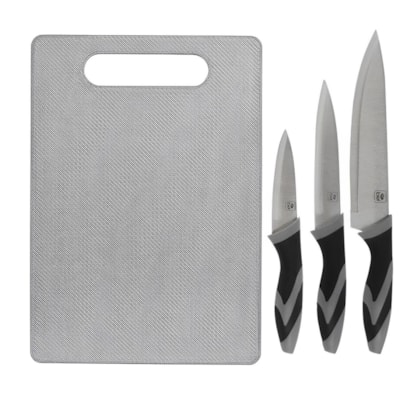 Tábua de Corte Carne e Legumes Com 3 Facas Inox Para Churrasco 228400 Bel Fix -a5d3131c-a70f-48c4-b304-c282620660f2