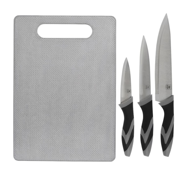 Tábua de Corte Carne e Legumes Com 3 Facas Inox Para Churrasco 228400 Bel Fix -561249d5-06fb-46c7-8f77-227e91f25085