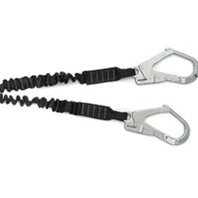 Talabarte Y Tubular c/ Absorvedor Mosquetão Gancho 55mm MG Cintos