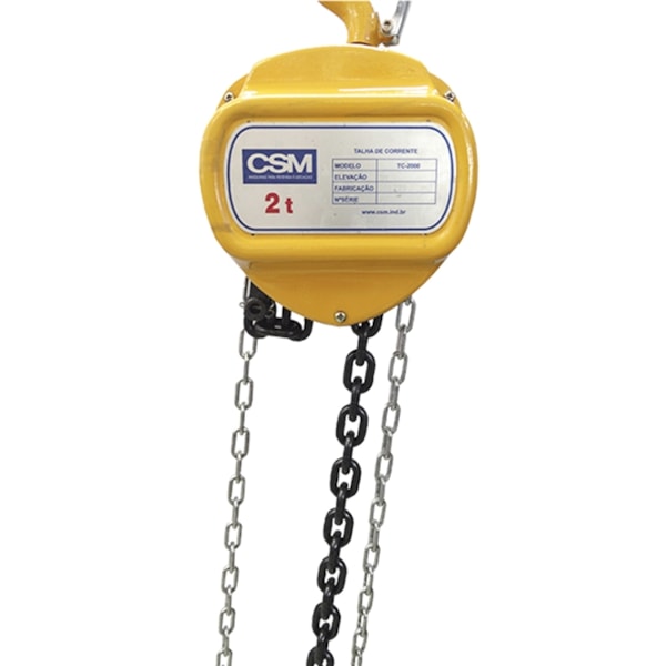 Talha Manual 2 Ton Corrente 3m de Elevação CSM-4d0d7131-3fd4-49bc-a8c0-517cb49c6c01