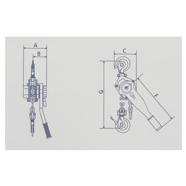 Talha Manual Alavanca Elevação 1,5 Metros 40850011 Menegotti-7e4c55c4-7ddb-4183-828d-f05f7763af2f