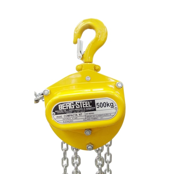 Talha Manual Compacta 10 Metros x 500 Kilos Berg Steel-155965a6-e899-424e-9638-be20edb9d3b9