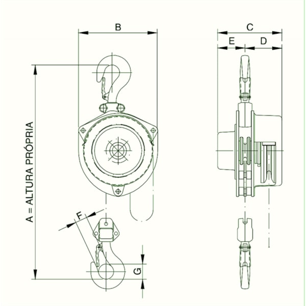 Talha Manual Compacta 10 Metros x 500 Kilos Berg Steel-b1749a60-19f9-4c9a-94e1-7c7ebdb64e94