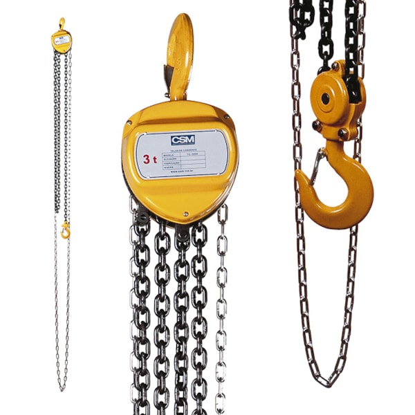 Talha Manual Compacta 3000KG Elevação 3 metros TC3000 CMS-a26c3244-831e-482d-a5c7-72a372291edf