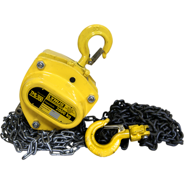 Talha Manual TML200 Compacta 2000Kg 3,0m Elevação 8151.2 Lynus -7dc05dfc-0dbb-41f6-8530-fd1267527485