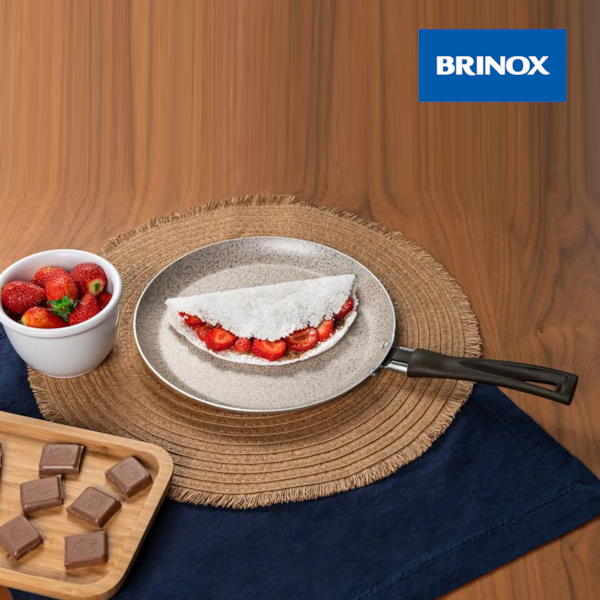 Tapioqueira Cerâmic Life Suprema Em Alumínio 22cm 0,45L Vanilla 7244/357 Brinox-d5731b24-04af-4530-b02f-38f96e0ba1e3